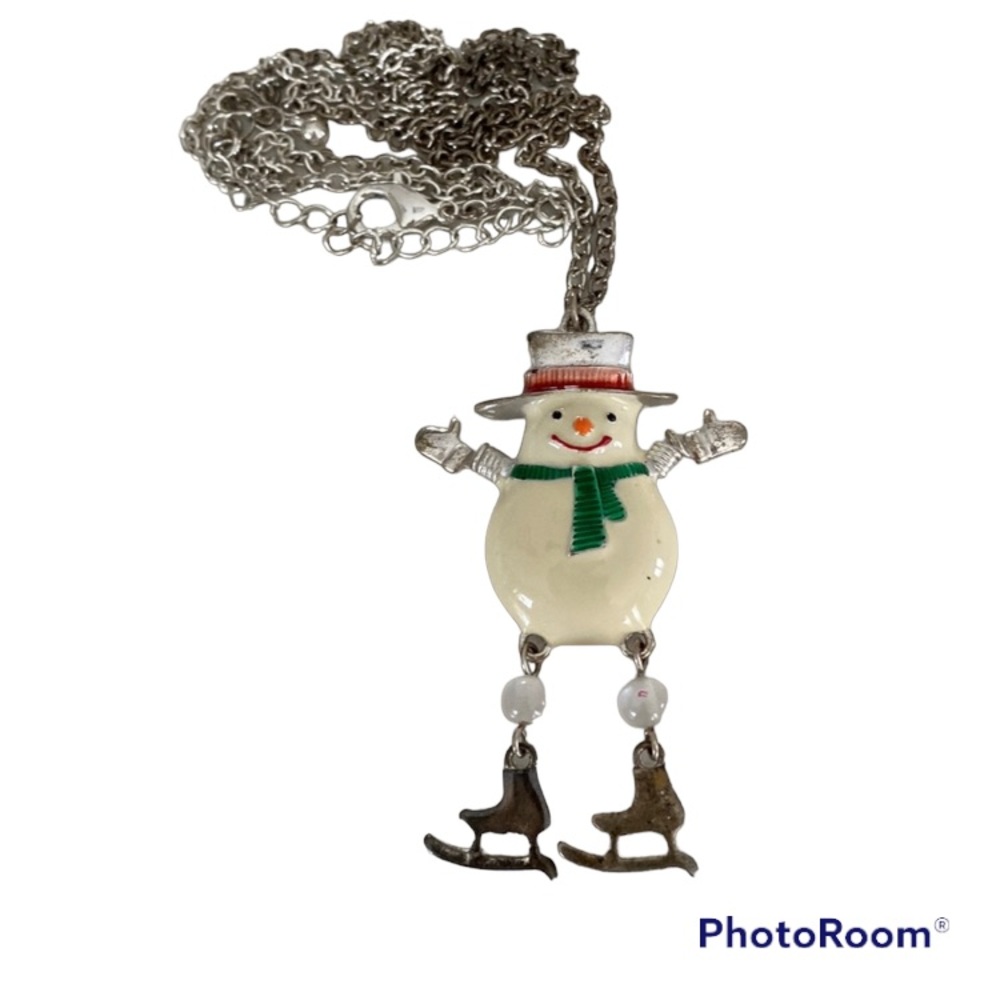 Festive Snowman Necklace